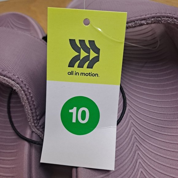 all in motion Shoes All In Motion Womens Slide Sandals Lilac Light Purple Slip On Size